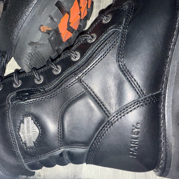 Harley-Davidson Men's Black Lace-Up Boots - Picture 7 of 13